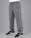 Gray Double Stripe Straight Sweatpants | Men