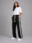 Black Sweatpants with Side Stripe | Women