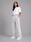 Gray Sweatpants with Side Stripe | Women
