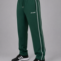 Olive Double Stripe Straight Sweatpants | Men
